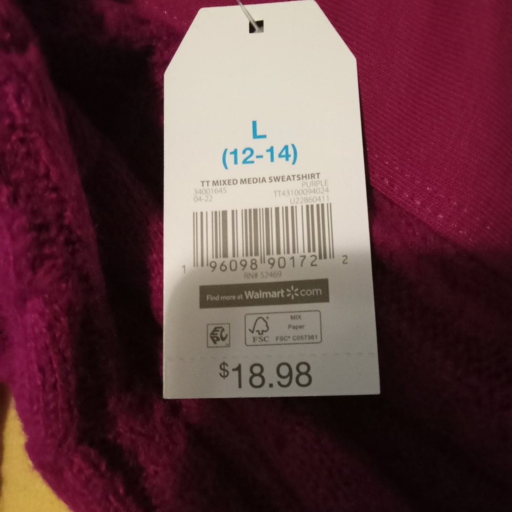 🩷💜🪙 NWT Womens Time & Tru Sweater (1) Ashley Stewart Sweater (1) Duo Autumn - Picture 4 of 7